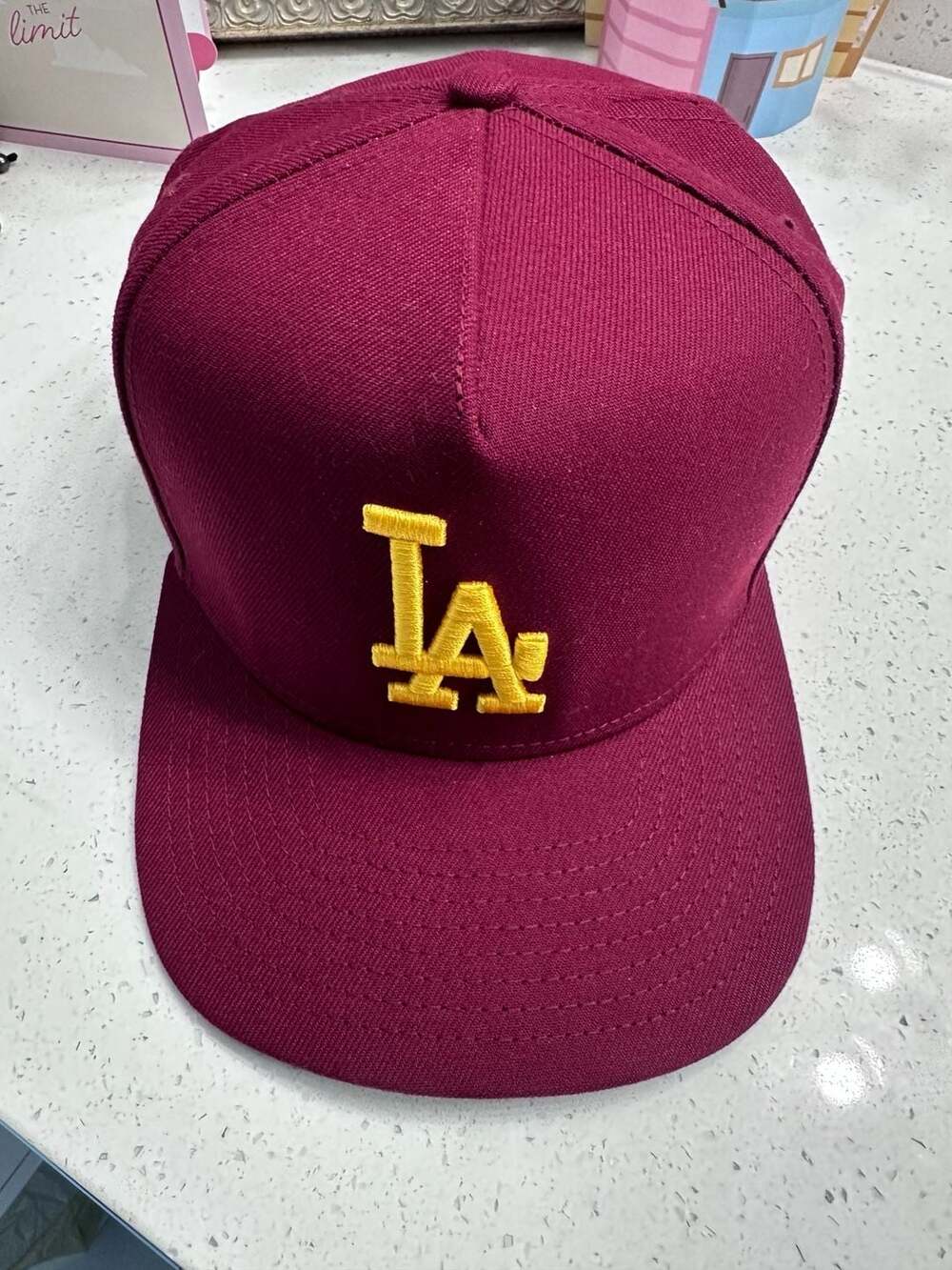 New Era Los Angeles Dodgers USC Pack 59FIFTY A-Frame Fitted Burgundy Size 7 1/2